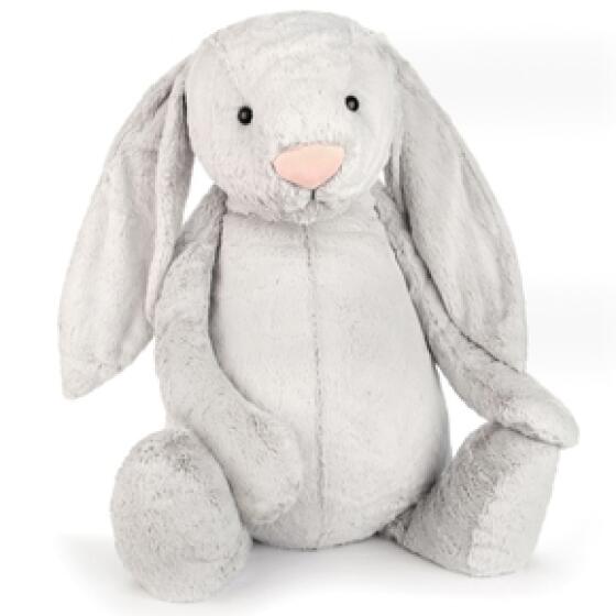 JELLYCAT - BASHFUL SILVER BUNNY GIANT