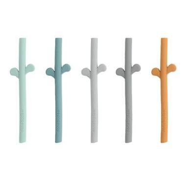 5PK PEEKABOO SILICONE STRAW