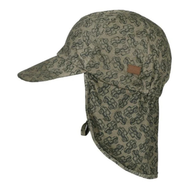 CAP W/NECK & TIE W/PRINT - UV 50+