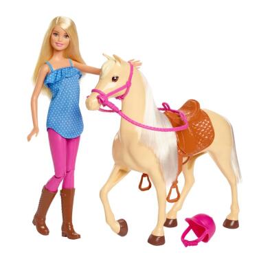 BARBIE DOLL AND HORSE