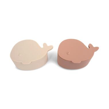 2PK SILICONE SNACKBOX - BLUSH